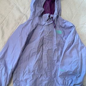 The North Face lavender raincoat size 2t